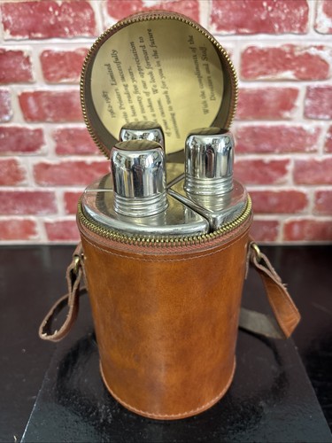 Vintage set hip flasks - vintage,