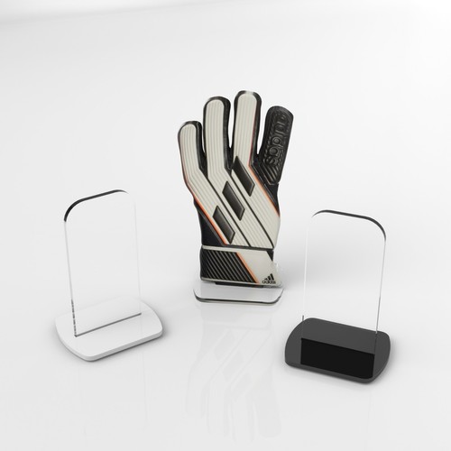 Football glove display stand - football,