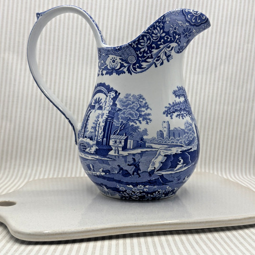 Spode blue italian pitcher - blue, 3