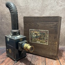 Vintage Laterna Magica German Lantern Projector w/ Original Crate