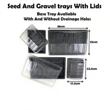 Seed Tray Gravel Trays Full + Half Size With + Without Watering Holes Propagator
