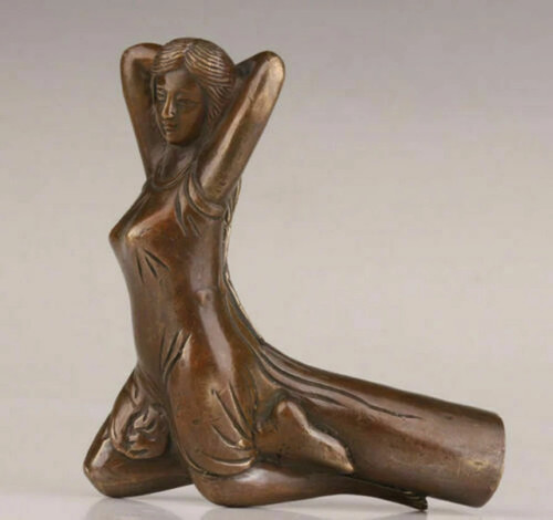Antique old bronze - hand, carved