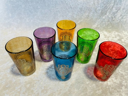 Moroccan tea glasses - tea,