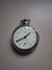 A NEAR MINT 1967 SMITHS POCKET WATCH , SERVICED ,RUNS WELL.