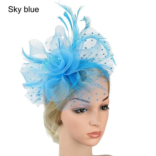Large wedding fascinator - wedding,