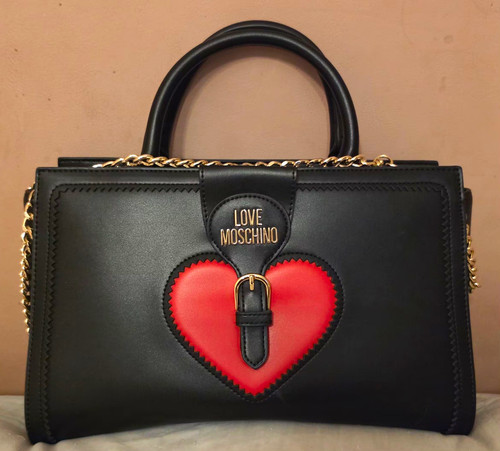 Love moschino faux leather - love,