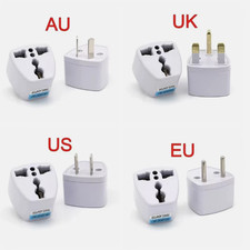 Universal Travel Adapter US UK AU to EU Plug Converter 2 Pin Europe Power Socket