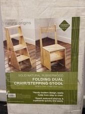 4 Steps Wooden Folding Ladder