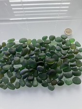 Lovely Collection of Genuine Seaham Sea Glass 200g  Shades of Green - Medium