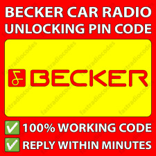 ✅BECKER CAR RADIO UNLOCKING CODE HARMAN MERCEDES BENZ PORSCHE FERRARI ALPINE✅