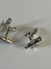 Bi-Plane Cufflinks In A Case