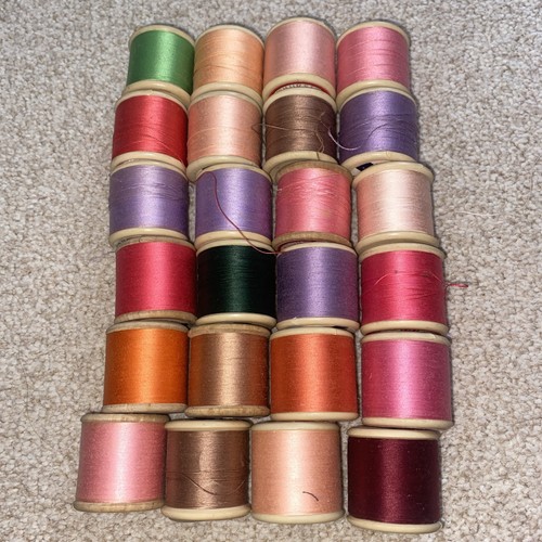 Vintage sylko wooden reels - sylko,
