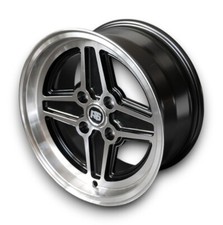 RS Style Alloy Wheels Black For Ford Capri MK1 7x13 ET 5