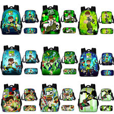 Ben 10 Kids Backpack Girls Boys Schoolbag Student Pencil Case Travel Rucksack