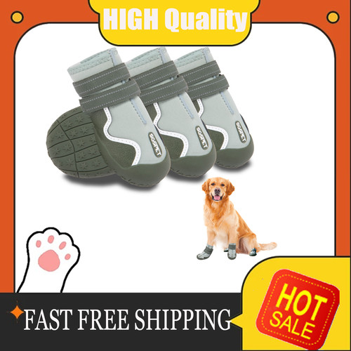 4pcs anti slip dog - 4pcs, boots