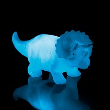 Glow Blue Triceratops Dinosaur
