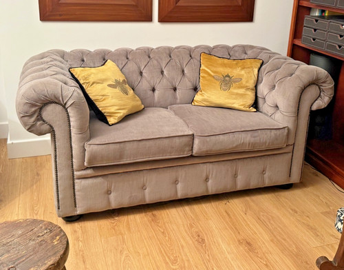 Chesterfield two seater sofa - two,