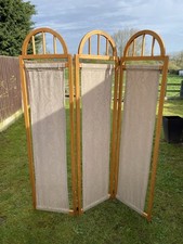 3-panel wooden room divider