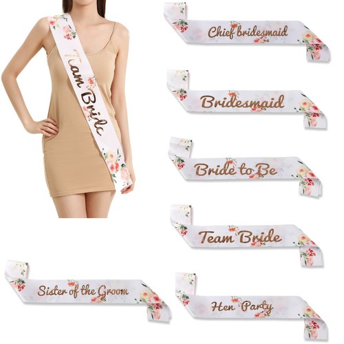 Floral hen party sashes - hen, night