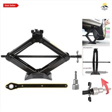 Scissor Jack Thickened Steel 2 Ton Labor-saving Design Electric Drill Compatible