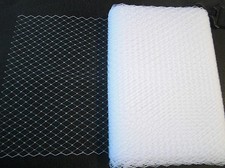 Ivory White Black Grey Red 9" Wedding Birdcage Veiling Millinery Hat Veil Net