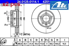 X2 PCS FRONT BRAKE DISC SET