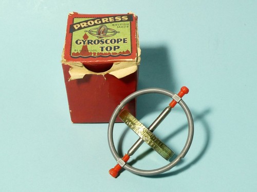 Vintage gyroscope top toy - top,