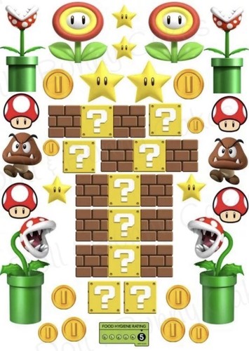 Super mario edible cake - super,