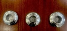 3 Carrol Boyes Pewter Tealight Candle Holders - rare/collectable 