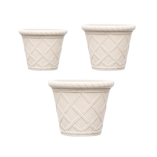 Roman pattern flower pot - flower, old