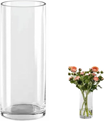 Glass cylinder vase - vase, tall