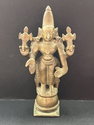 Vintage indian bronze vishnu - vintage,