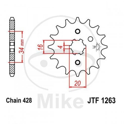Sprocket z16 428 726 - 428, for