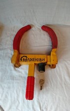 wheel clamp with 1 key used