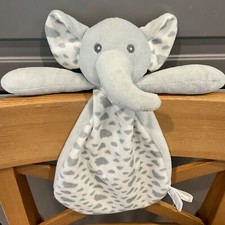 Grey Elephant Security Blanket Comforter Baby Mode Activities Plush Crinkle Toy