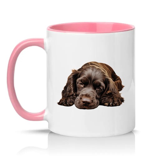 Brown cocker spaniel dog - spaniel,