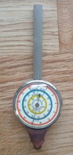 Vintage Opisometer Map Measurer With Compass On Reverse Side Silver Tone