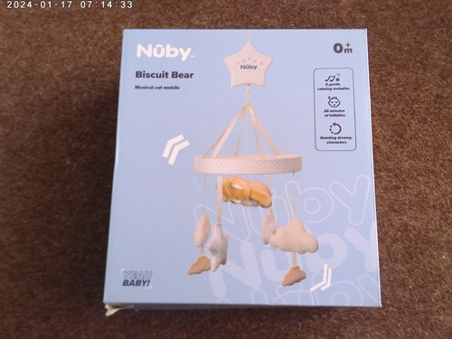 Nuby biscuit bear musical cot - nuby,