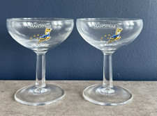 set of 2 Babycham glasses