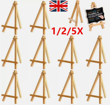 1/2/5X Mini Wood Display Easel, Natural Wooden Tripod Holder Stand 5-6 Inch UK