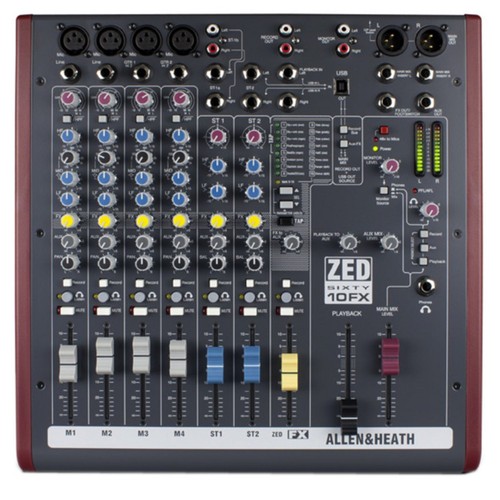 Allen heath zed60 10fx - allen, zed60-10fx