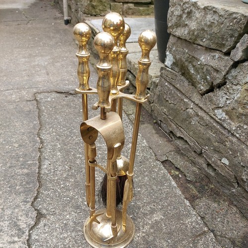 Vintage brass fireplace - vintage,