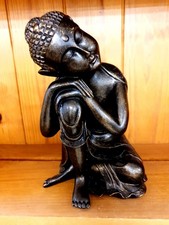 Resting Buddha Statue 8"