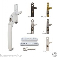 VERSA Cockspur Repair uPVC Window Handle. Universal Size - White. Gold, Silver