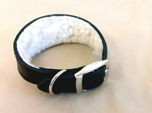Leather black whippet - black, **