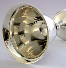 MINT ENGLISH SOLID STERLING SILVER GOBLET CHALICE CUP 1978 BARWARE 168g