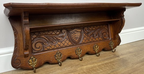 Coat rack vintage french oak - coat,