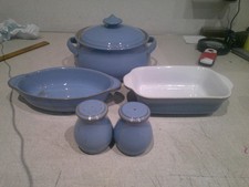 Denby Colonial Blue Serving