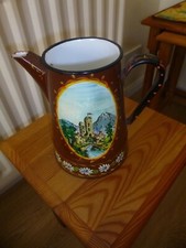 BARGEWARE  SMALL CASTLE JUG - VERY OLD BELONGED TO ELDERLY RELATIVE