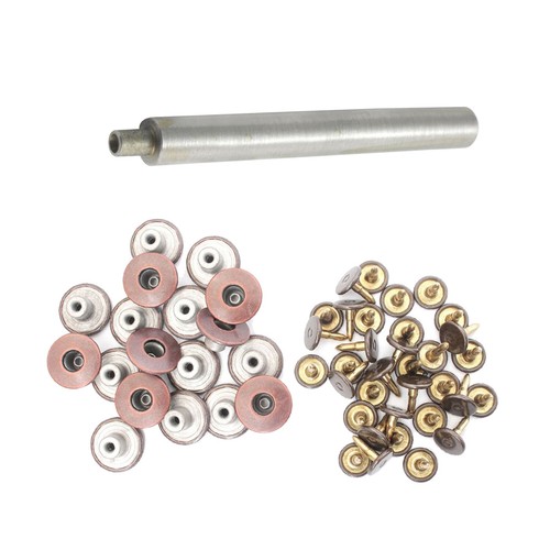 Brass jeans tack buttons - brass,